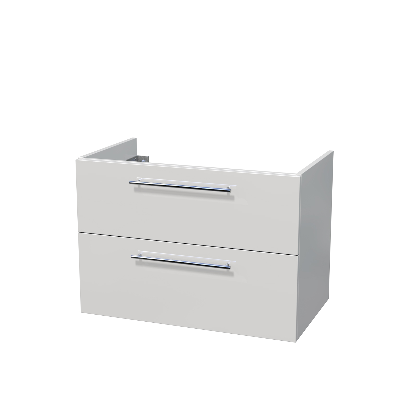 Zásuvkový box BLOCK pod desku, š. 80 cm; 2x zásuvka