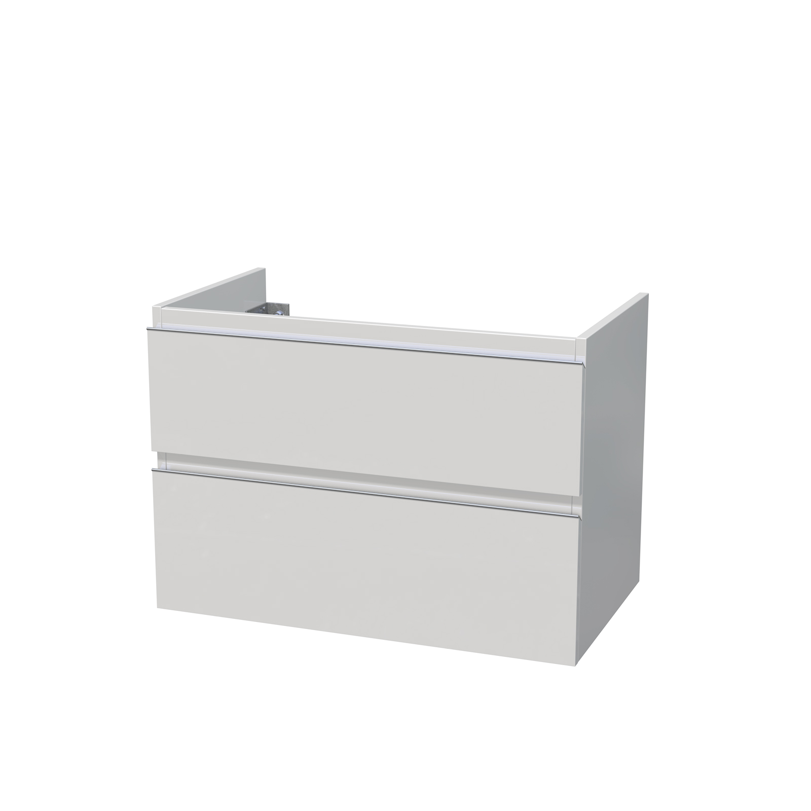 Zásuvkový box FORM pod desku, š. 80 cm; 2x zásuvka