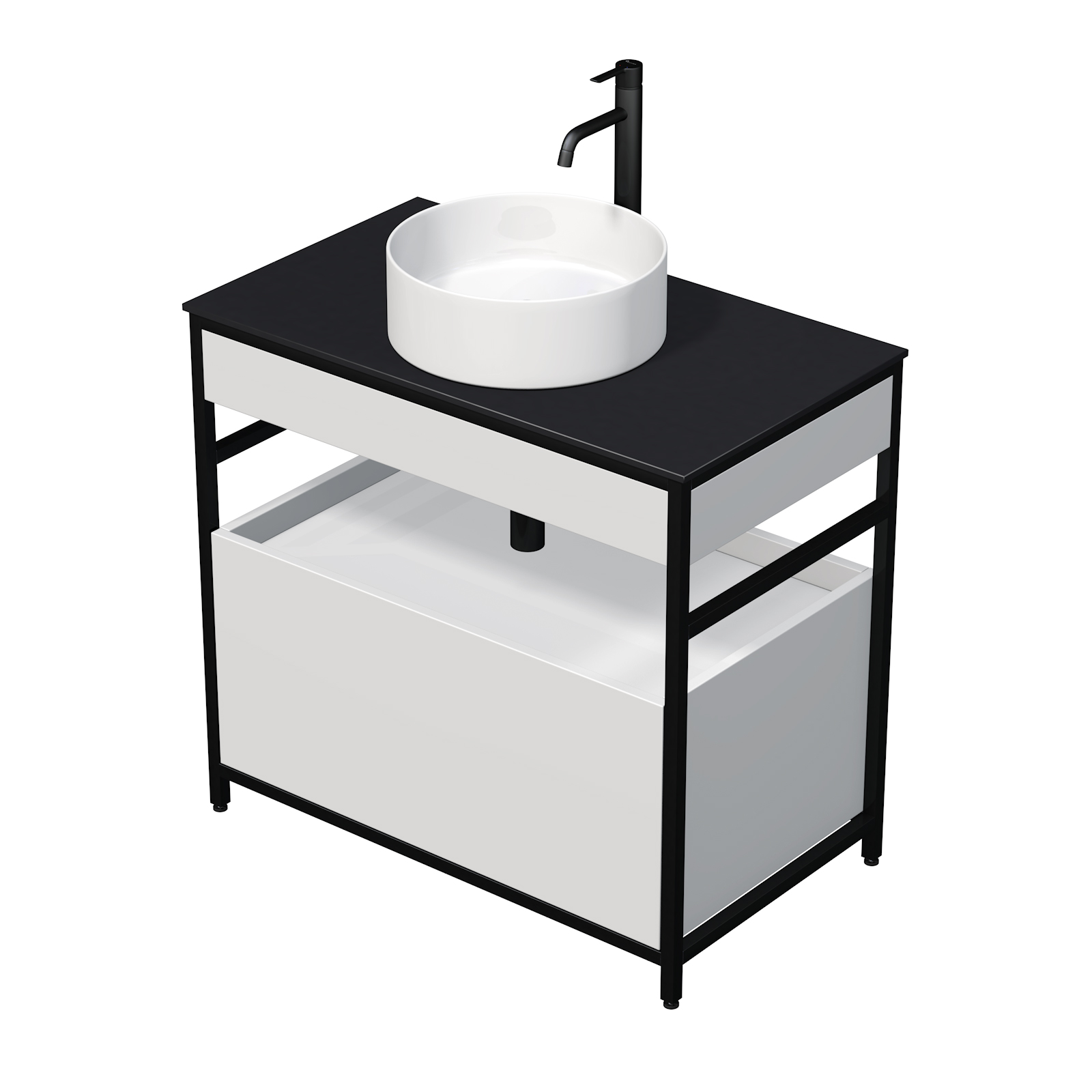 Skříňka KRIOS DESK 80 Č/B