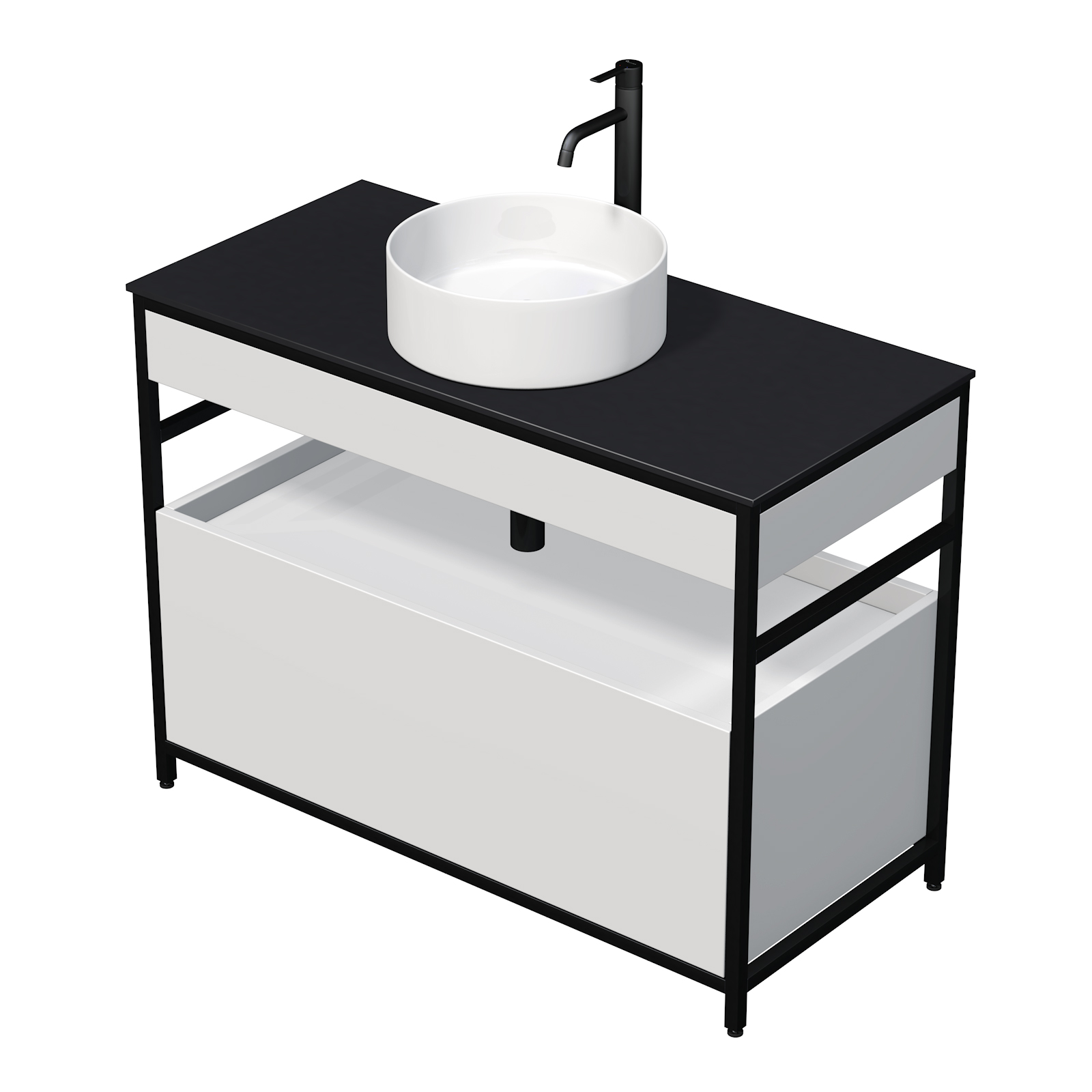 Skříňka KRIOS DESK 100 Č/B