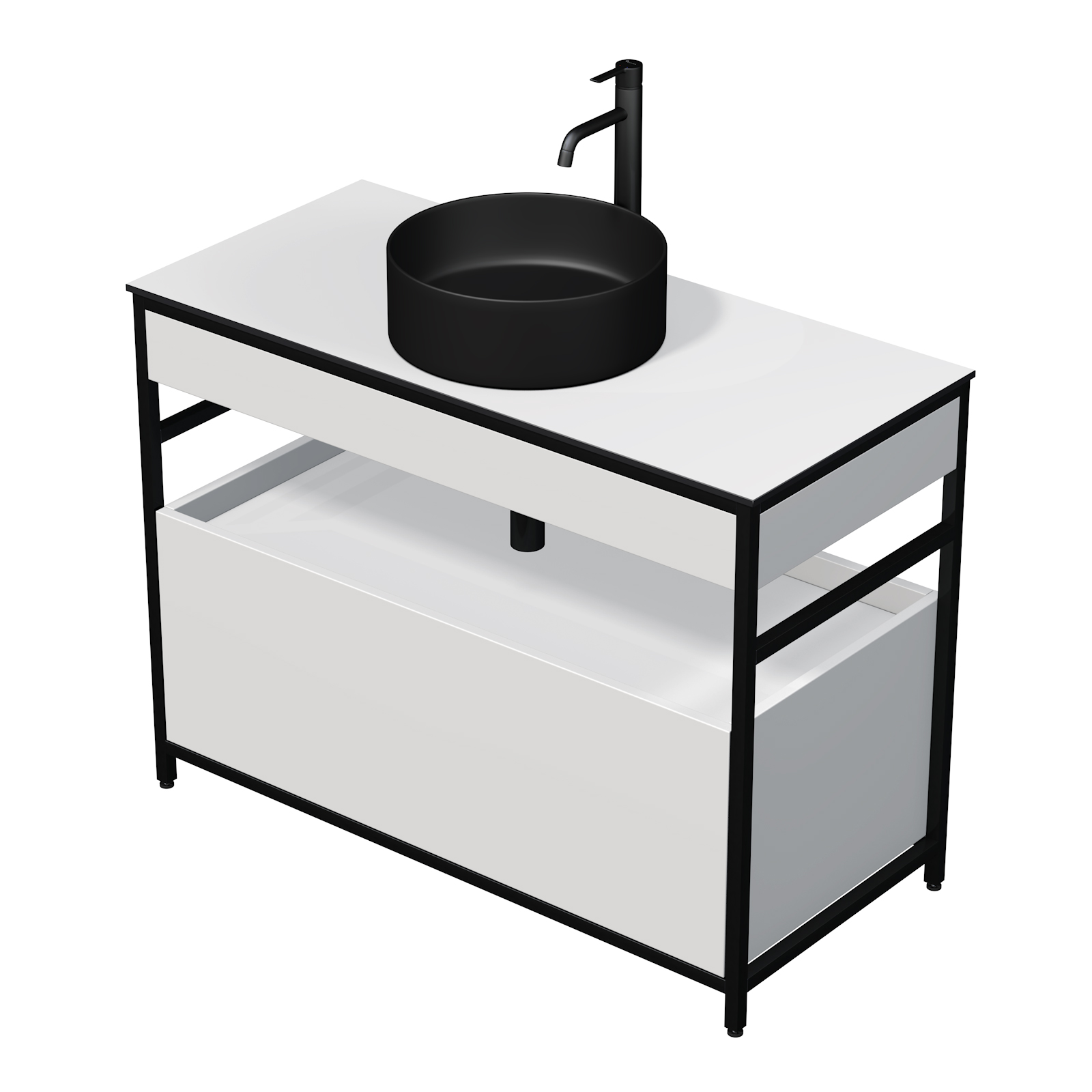 Skříňka KRIOS DESK 100 B/Č