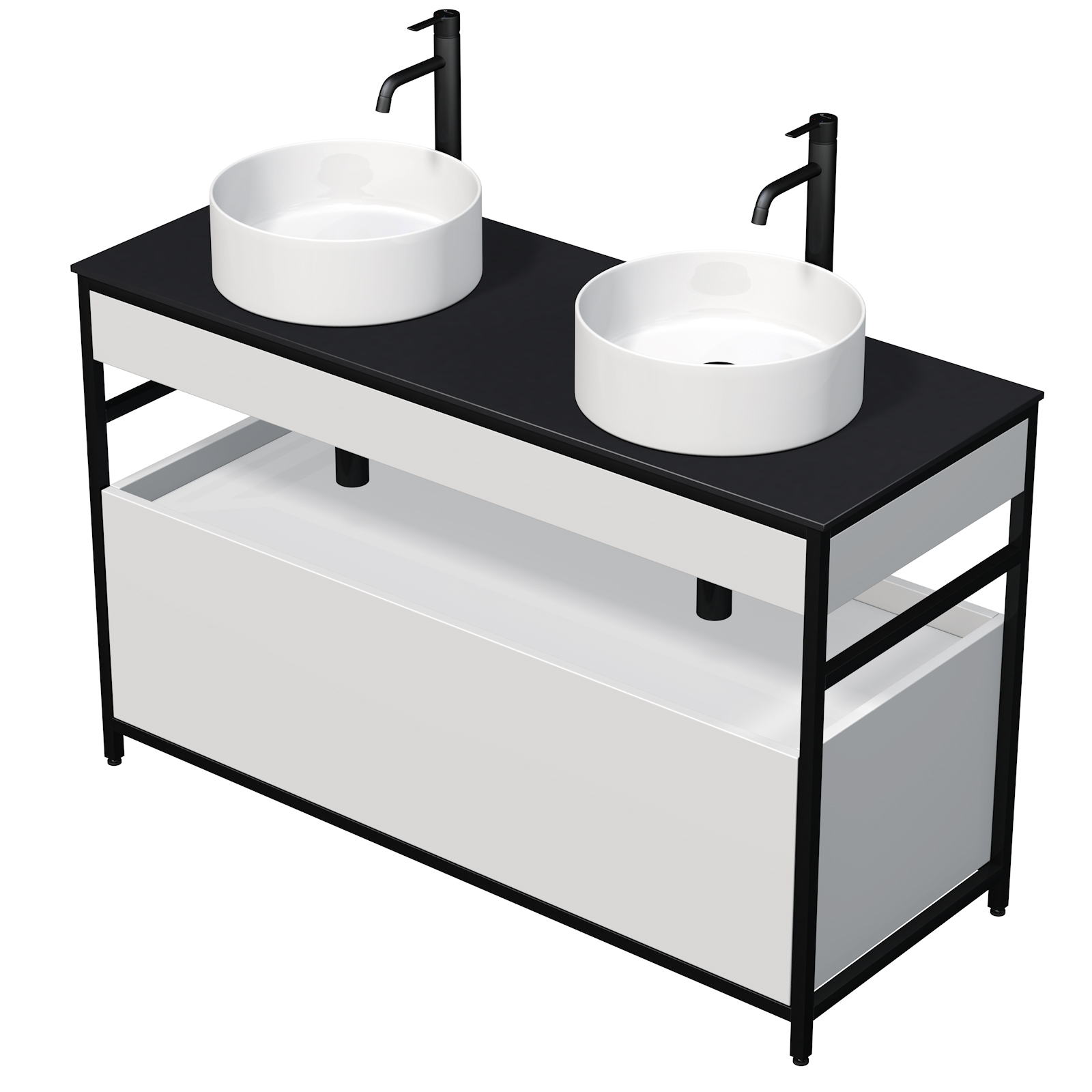 Skříňka KRIOS DESK 120D Č/B