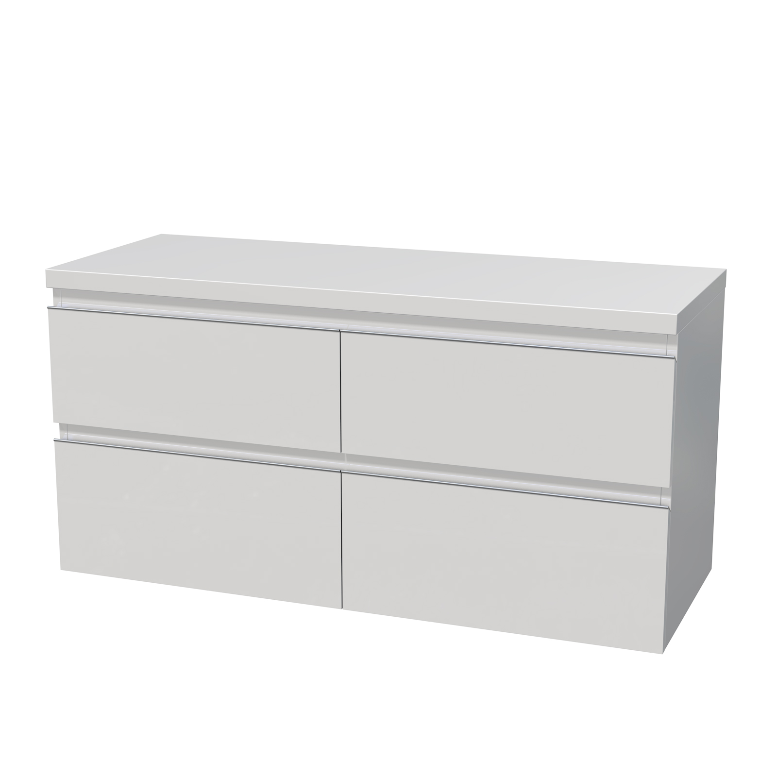 Skříňka FORM pod umyvadlo na desku 4x zásuvka